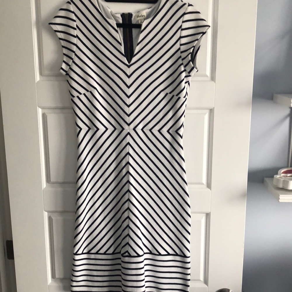 Hatley white/ navy dress M